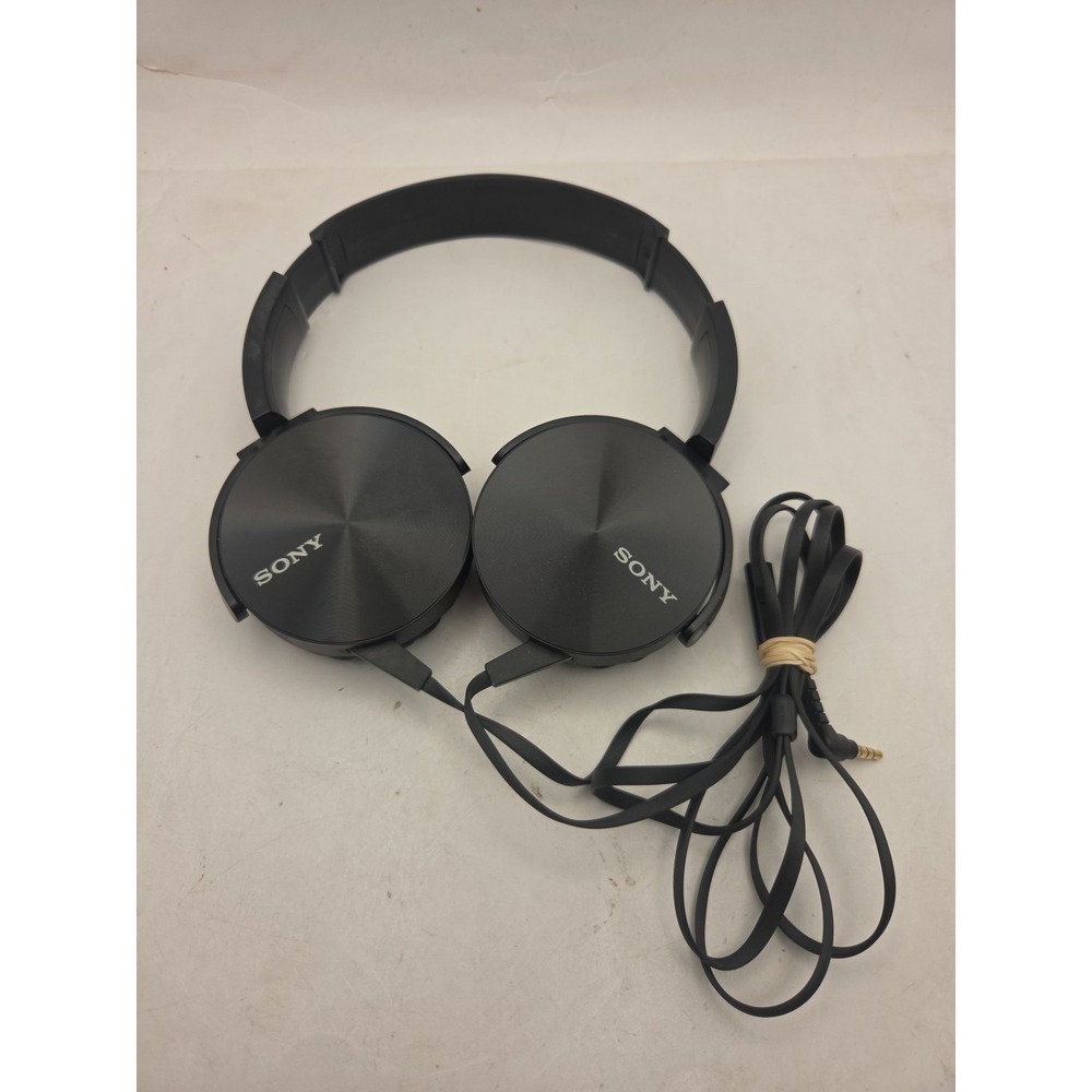 Sony MDR-XB450 Head Phones Over Ear Black - Tested Works
